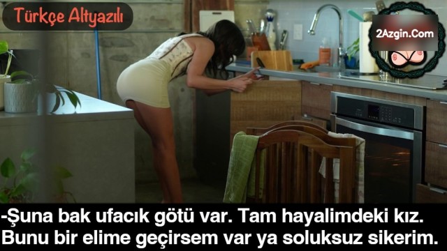 Arkadaşının Annesine Göz Diken Genç Adam Mutfakta Sikti